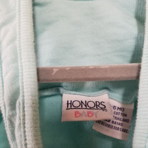 Honors Baby Light Blue Gingham Vintage Overalls 3-6M - Picture 4 of 4